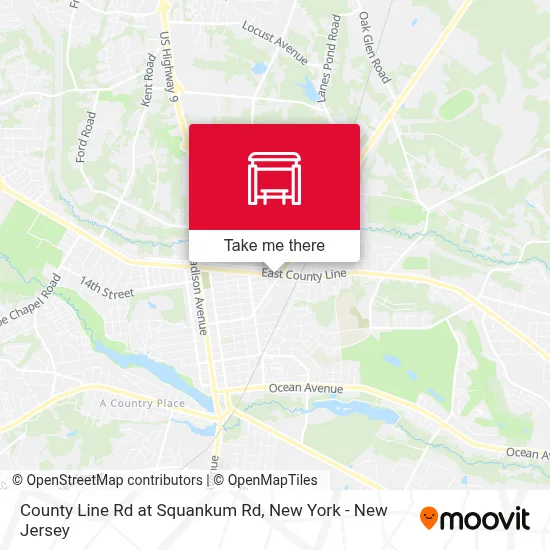 County Line Rd at Squankum Rd map