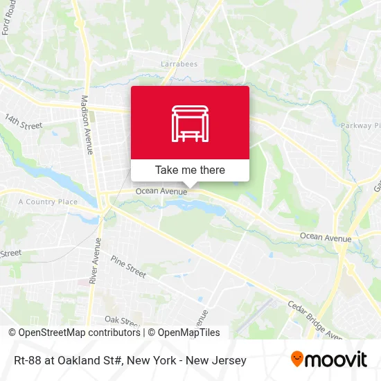 Rt-88 at Oakland St# map