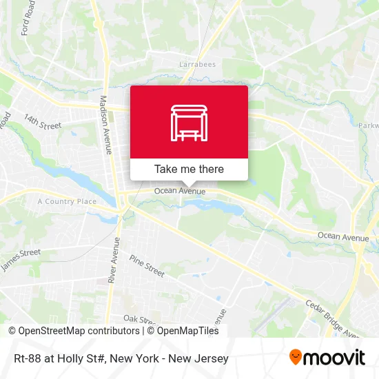 Rt-88 at Holly St# map