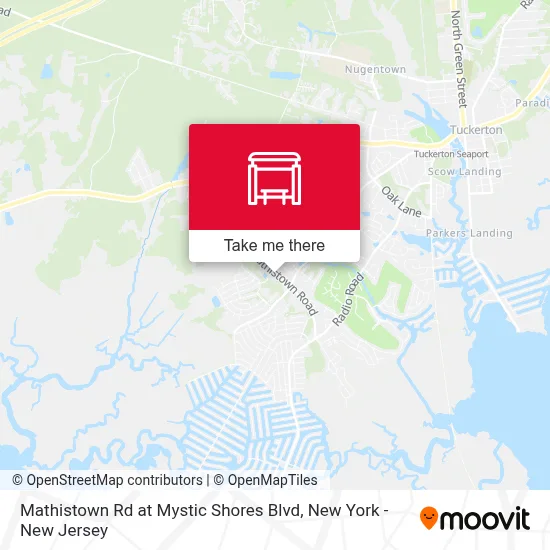Mathistown Rd at Mystic Shores Blvd map