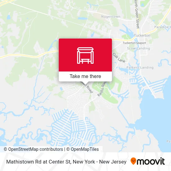 Mathistown Rd at Center St map