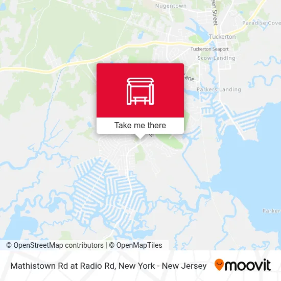 Mathistown Rd at Radio Rd map