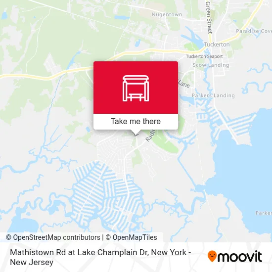 Mathistown Rd at Lake Champlain Dr map