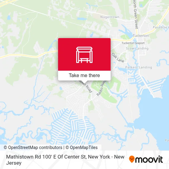 Mathistown Rd 100' E Of Center St map