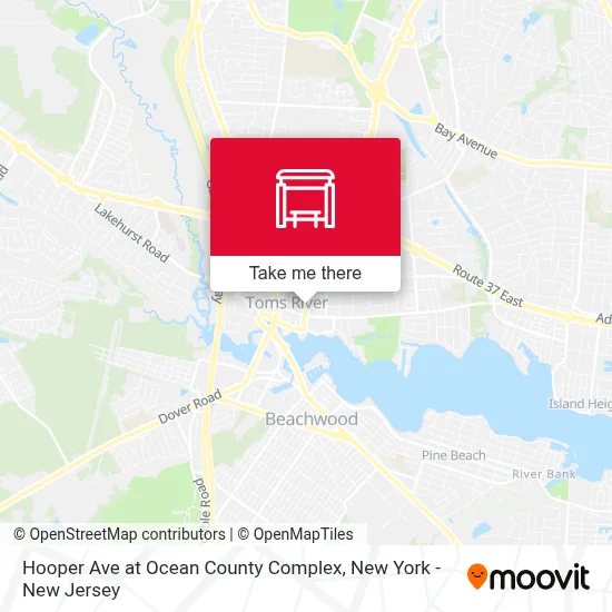 Hooper Ave at Ocean County Complex map