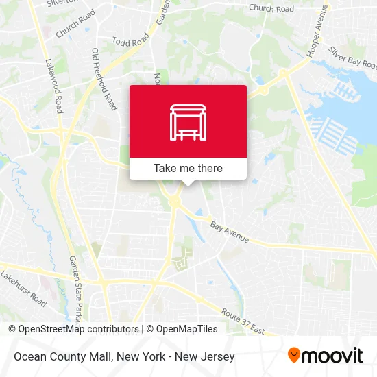 Ocean County Mall map