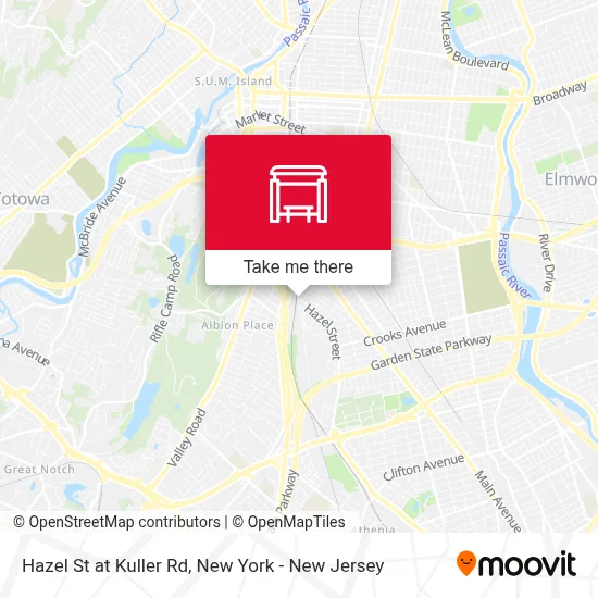Hazel St at Kuller Rd map