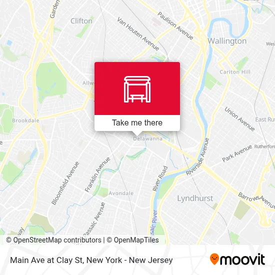 Main Ave at Clay St map
