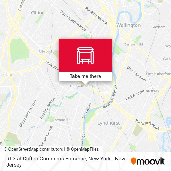 Rt-3 at Clifton Commons Entrance map