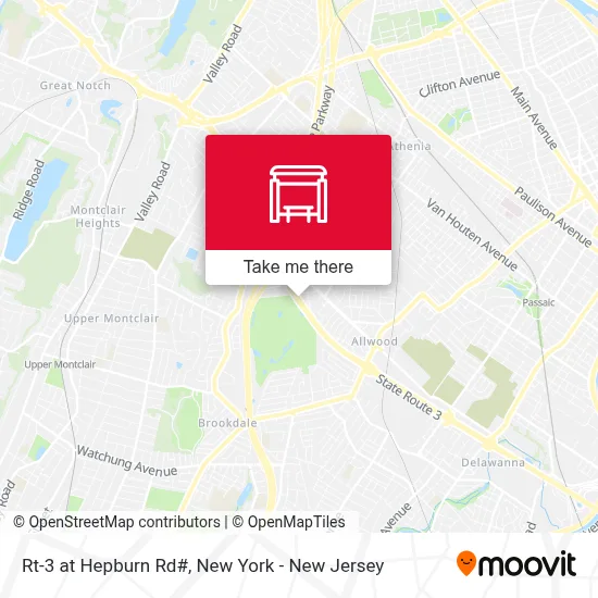 Rt-3 at Hepburn Rd# map