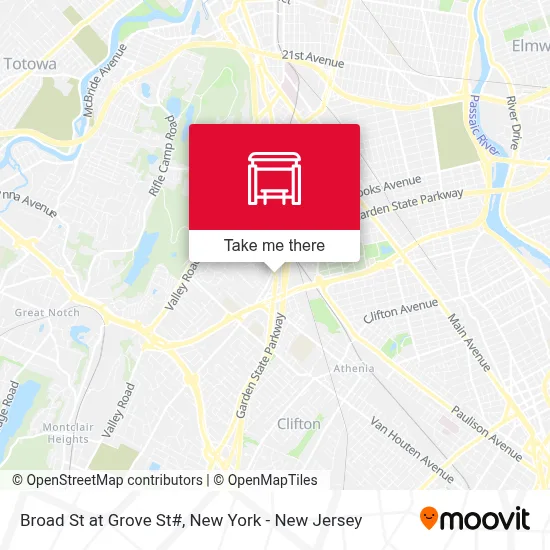 Broad St at Grove St# map