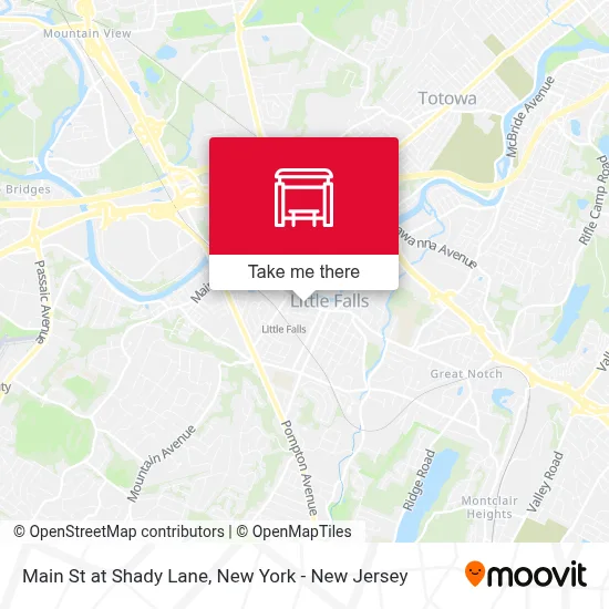 Main St at Shady Lane map