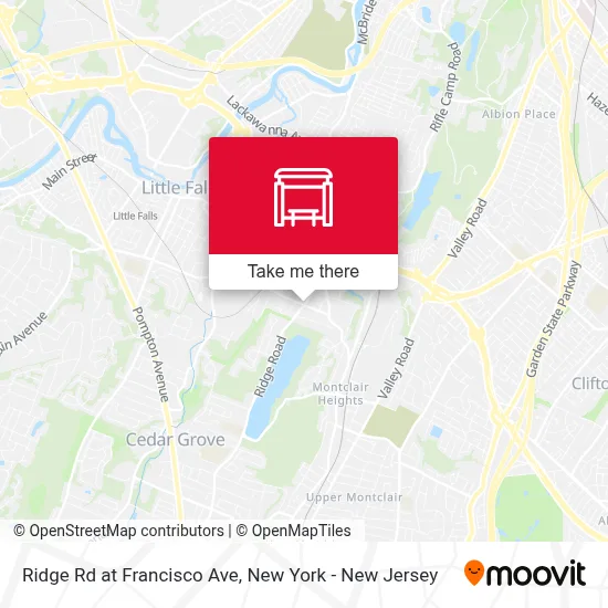 Ridge Rd at Francisco Ave map