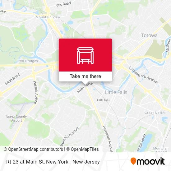 Rt-23 at Main St map