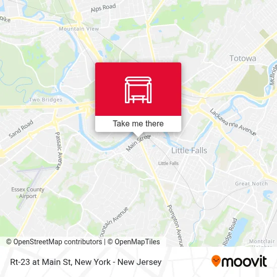 Rt-23 at Main St map