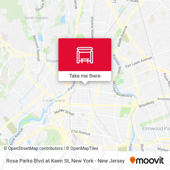 Rosa Parks Blvd at Keen St map