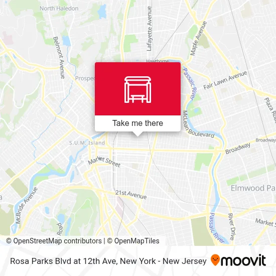 Rosa Parks Blvd at 12th Ave map
