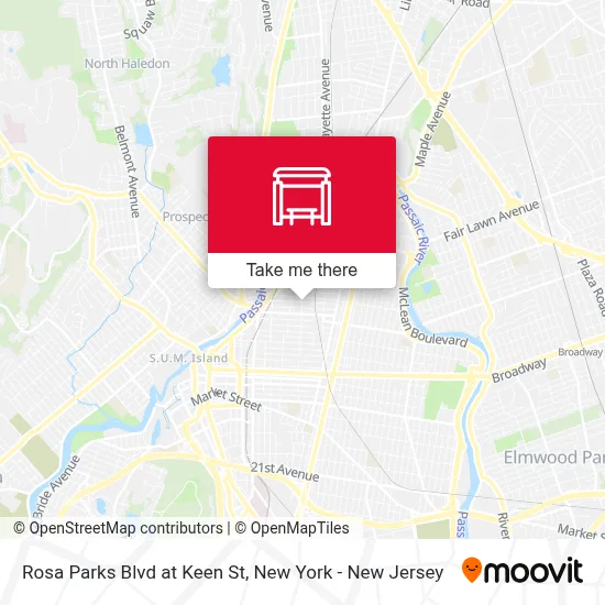 Rosa Parks Blvd at Keen St map