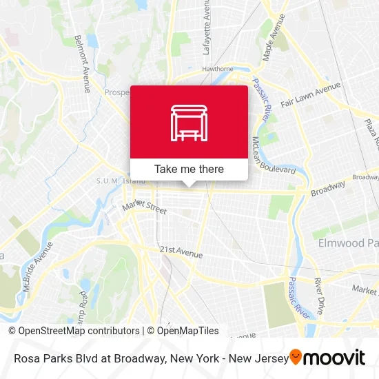 Rosa Parks Blvd at Broadway map