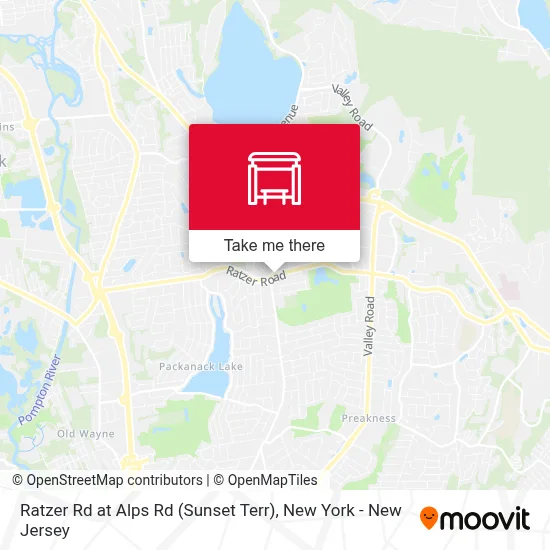 Ratzer Rd at Alps Rd (Sunset Terr) map