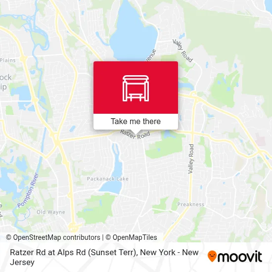 Ratzer Rd at Alps Rd (Sunset Terr) map