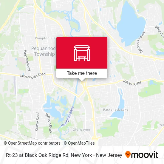 Rt-23 at Black Oak Ridge Rd map