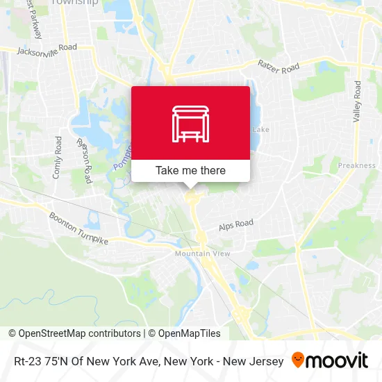 Rt-23 75'N Of New York Ave map