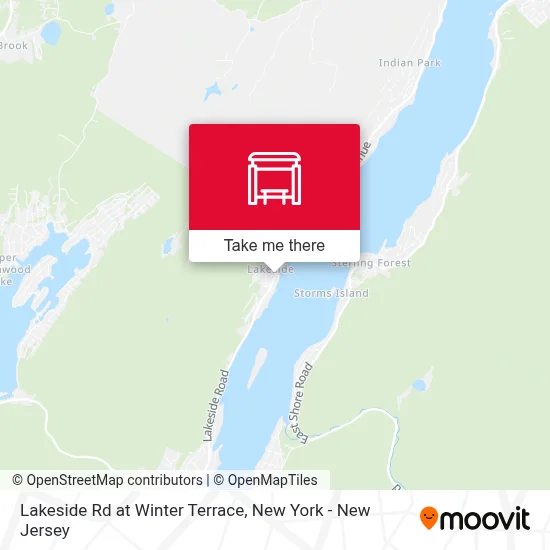 Lakeside Rd at Winter Terrace map