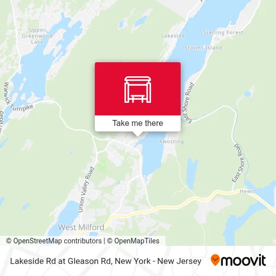 Lakeside Rd at Gleason Rd map