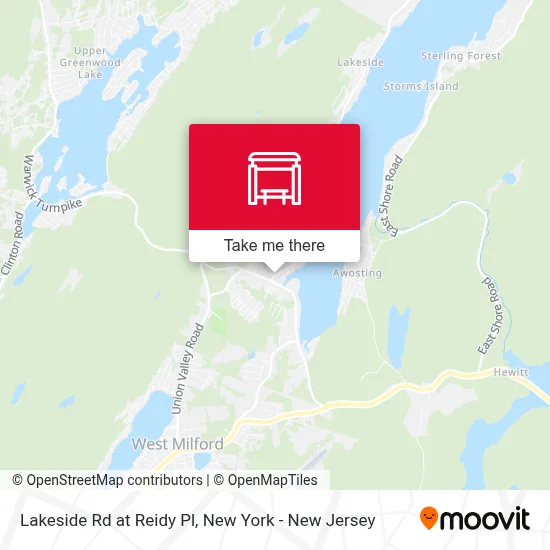 Lakeside Rd at Reidy Pl map