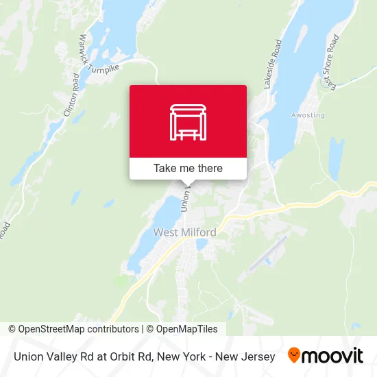 Union Valley Rd at Orbit Rd map