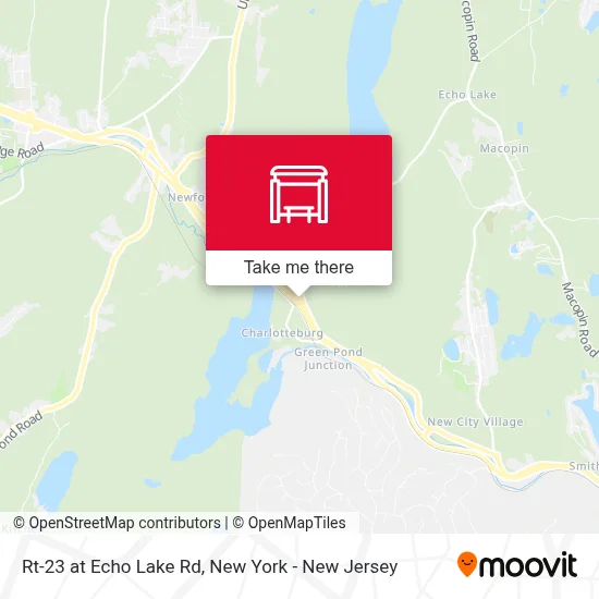Rt-23 at Echo Lake Rd map