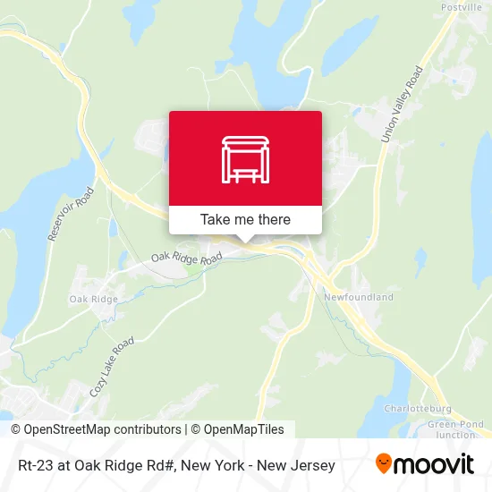 Rt-23 at Oak Ridge Rd# map