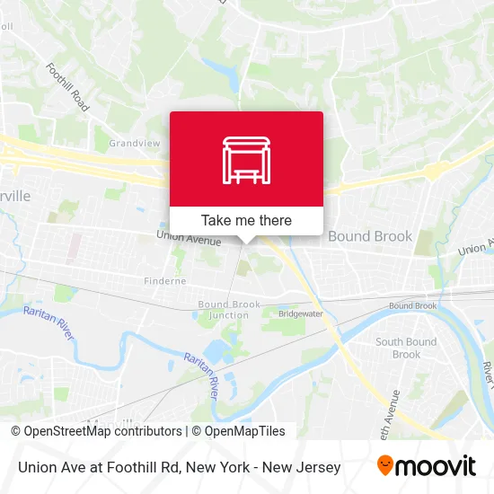 Union Ave at Foothill Rd map