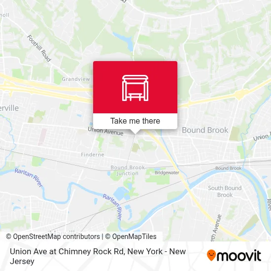 Union Ave at Chimney Rock Rd map