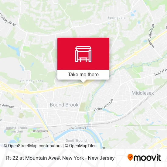 Rt-22 at Mountain Ave# map
