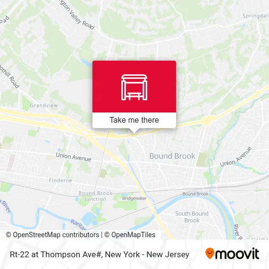 Rt-22 at Thompson Ave# map