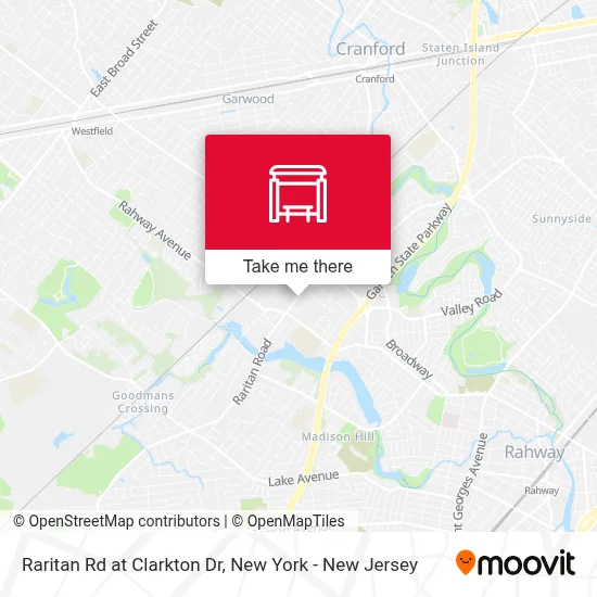 Raritan Rd at Clarkton Dr map