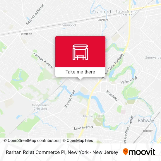 Raritan Rd at Commerce Pl map