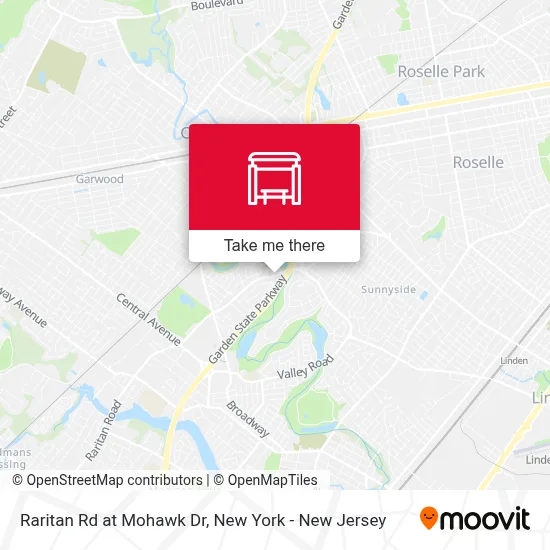 Raritan Rd at Mohawk Dr map