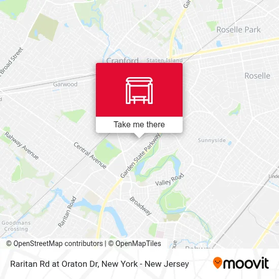 Raritan Rd at Oraton Dr map