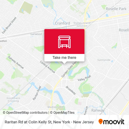 Raritan Rd at Colin Kelly St map