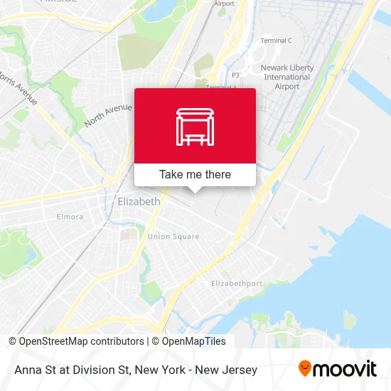 Anna St at Division St map