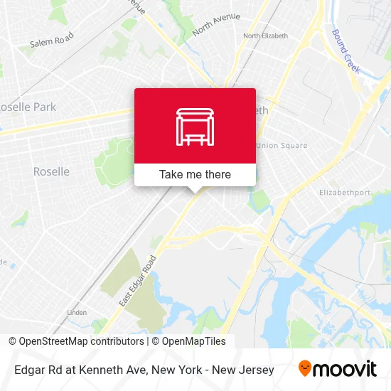 Edgar Rd at Kenneth Ave map