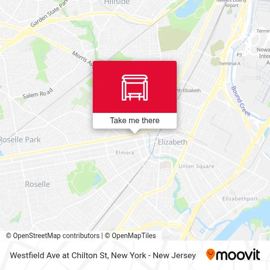 Westfield Ave at Chilton St map