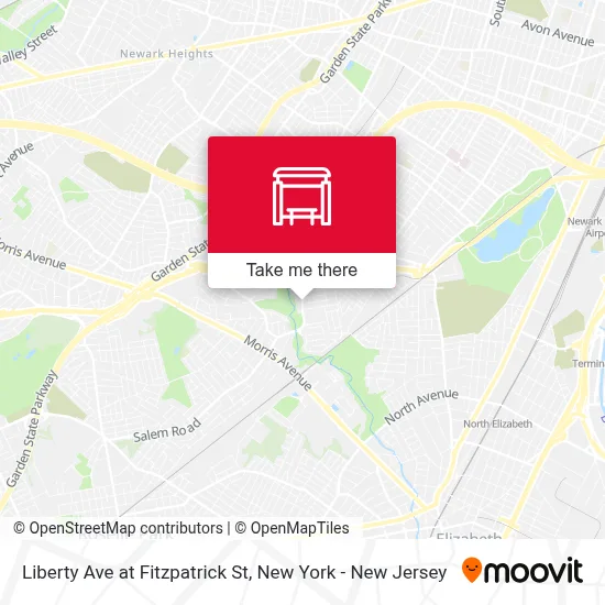 Liberty Ave at Fitzpatrick St map