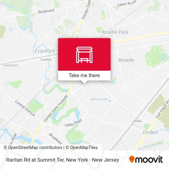 Raritan Rd at Summit Ter map