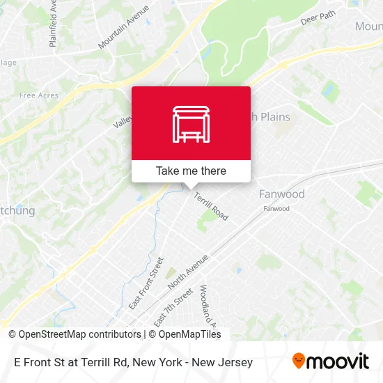 E Front St at Terrill Rd map