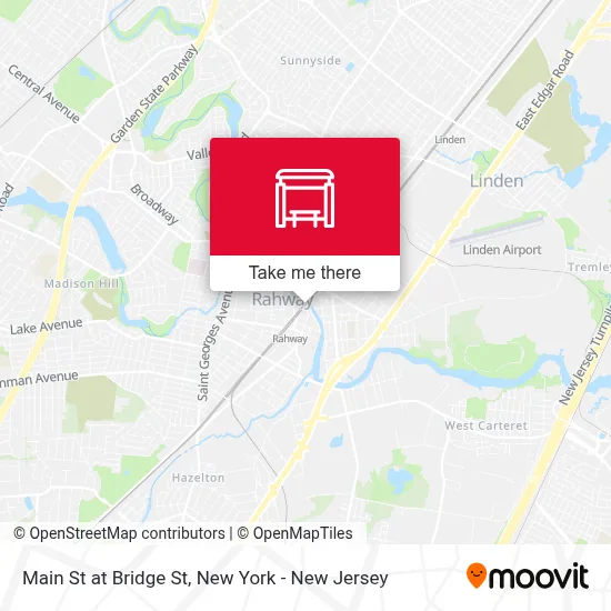 Main St at Bridge St map
