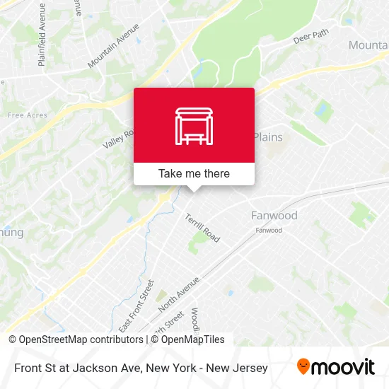 Front St at Jackson Ave map